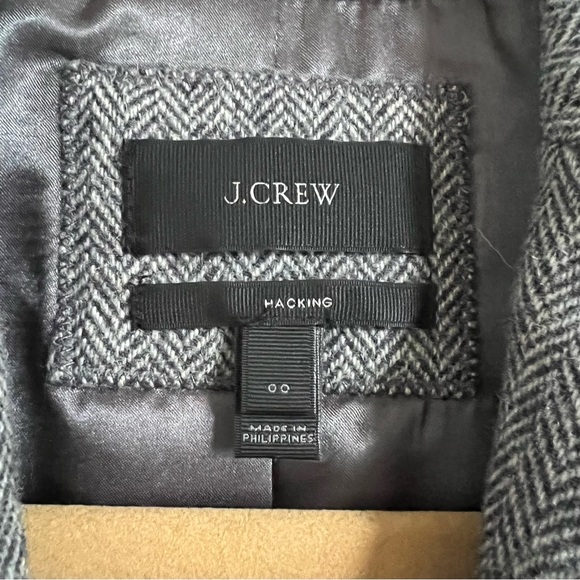 JCrew Grey wool herringbone Jacket - Picture 3 of 5